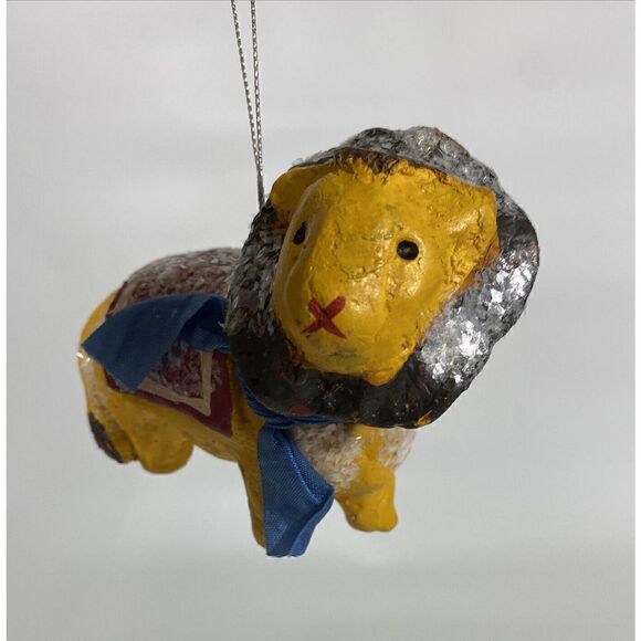 Penny McAllister Circus Lion Christmas Ornament Folk Art W/Box - Picture 5 of 10